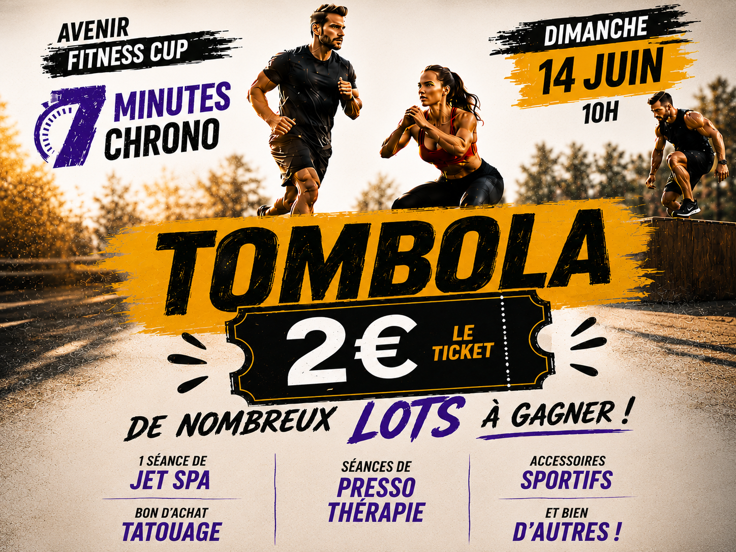 Tombola Avenir Fitness Cup — 2 € le ticket, de nombreux lots à gagner