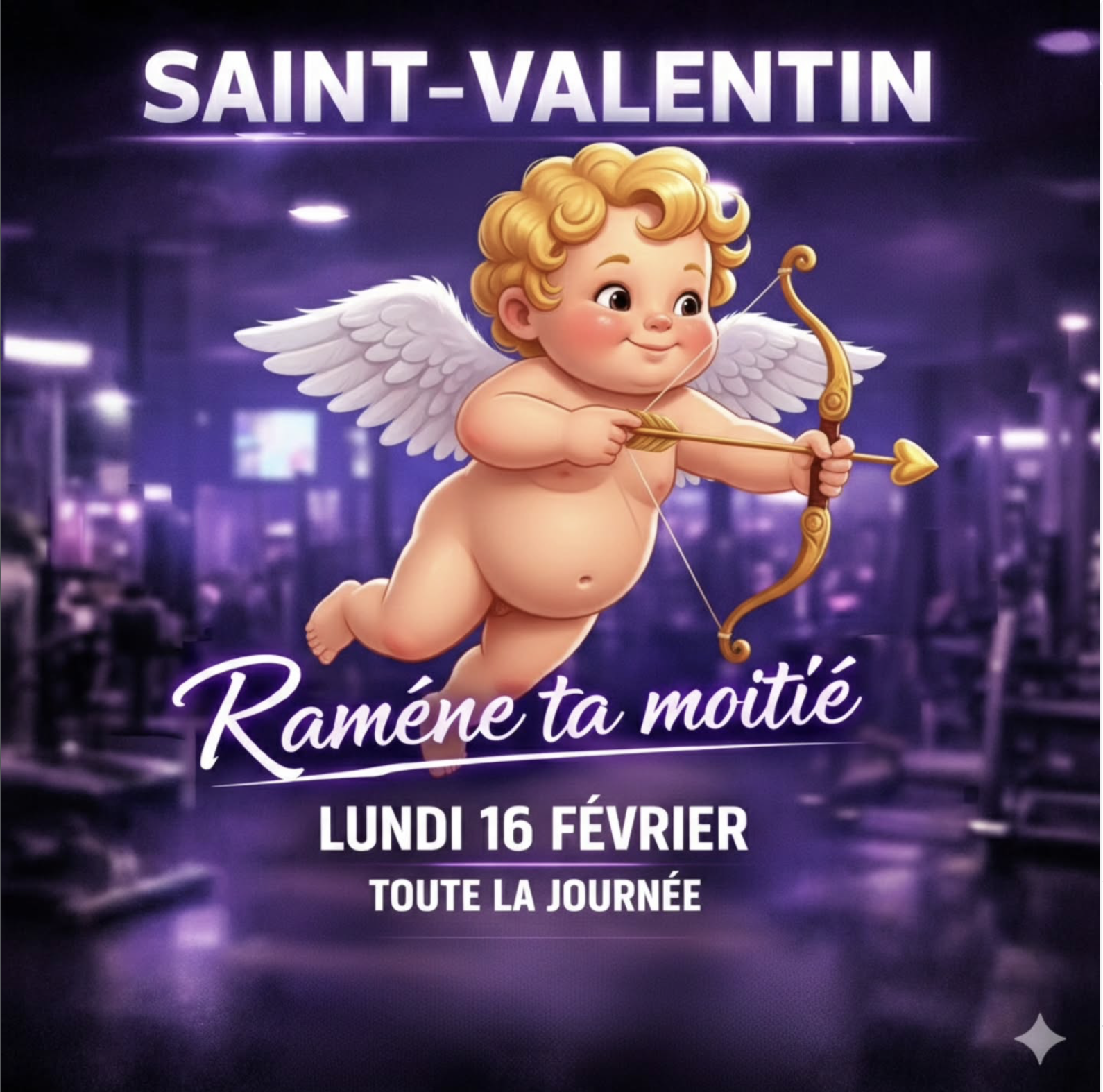 Pour la Saint-Valentin, amenez votre moitié à la salle
